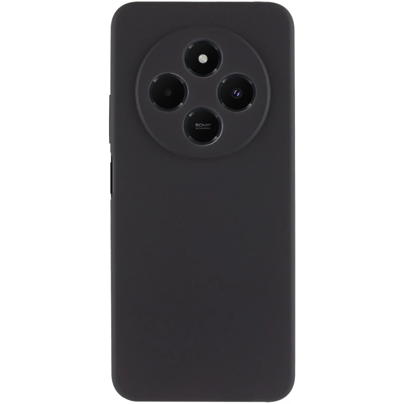 Чохол Silicone Case Lakshmi Plus з закритою камерою на Xiaomi Redmi 14C / Poco C75 – Чорний / Black. Фото 6 з 8