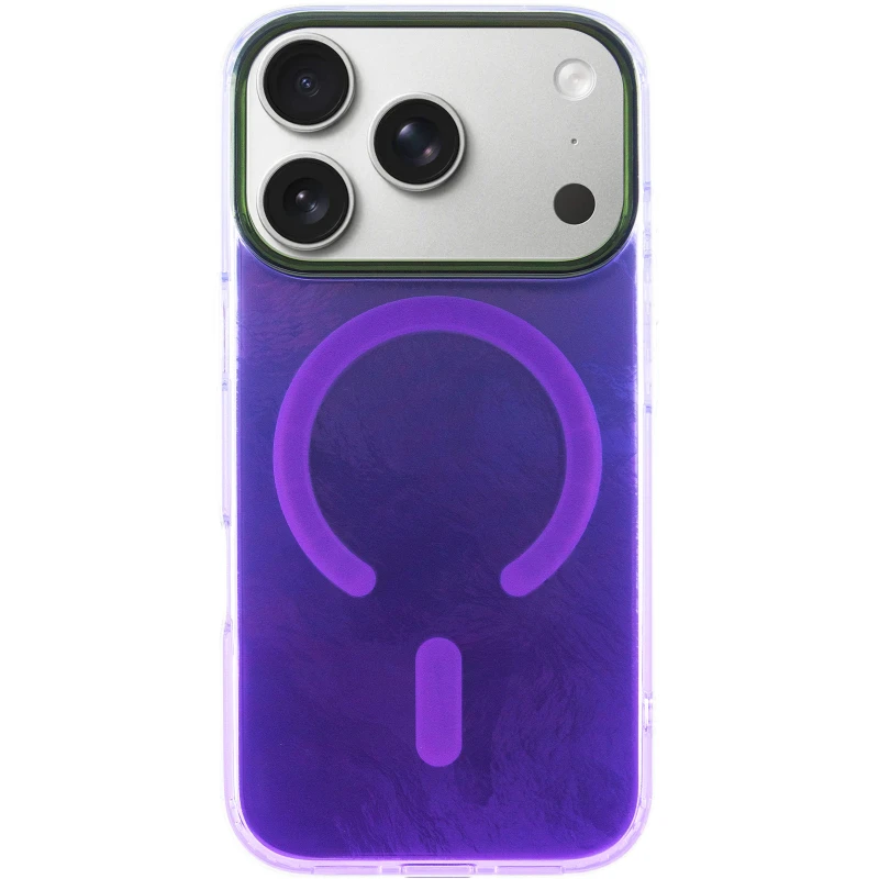 Силіконовий чохол Shiny Mountain (MagFit) для Apple iPhone 17 Pro (6.3") – Purple. Фото 3 з 8