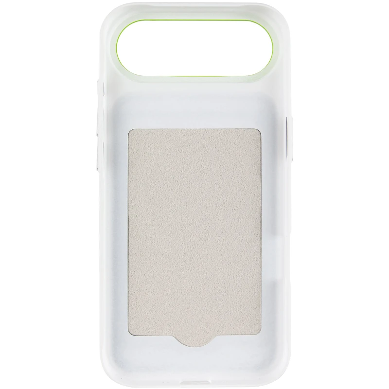 Чехол TPU TechWoven Hybrid with MagSafe для Apple iPhone 17 Air (6.5") – White / Green. Фото 5 из 7
