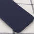 Чехол с закрытым низом Silicone Case для Apple iPhone 15 (6.1") – Темно-синий / Midnight blue. Фото 2 из 2