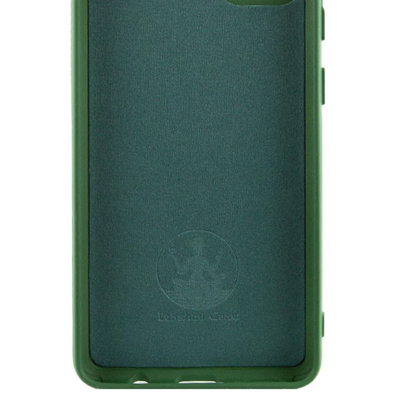 Чохол Silicone Case Lakshmi Plus з закритою камерою на Xiaomi Redmi Note 12S – Зелений / Dark green. Фото 2 з 4