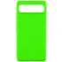 Кольоровий силіконовий чохол GETMAN на Google Pixel 7a – Салатовий / Neon Green. Фото 1 з 1