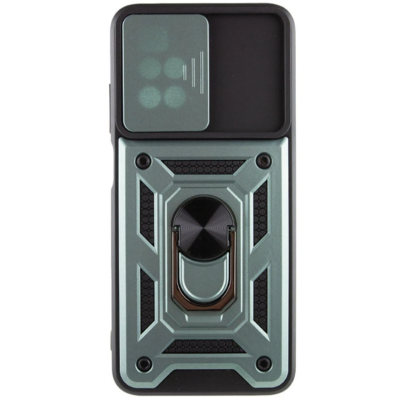 Удароміцний чохол Ummi Camshield Serge Ring (in box) для Xiaomi Redmi 10 – Зелений / Green. Фото 3 з 4