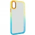 Силіконовий чохол фреш на Apple iPhone XS Max (6.5") – Бірюзовий / Помаранчевий. Фото 1 з 5