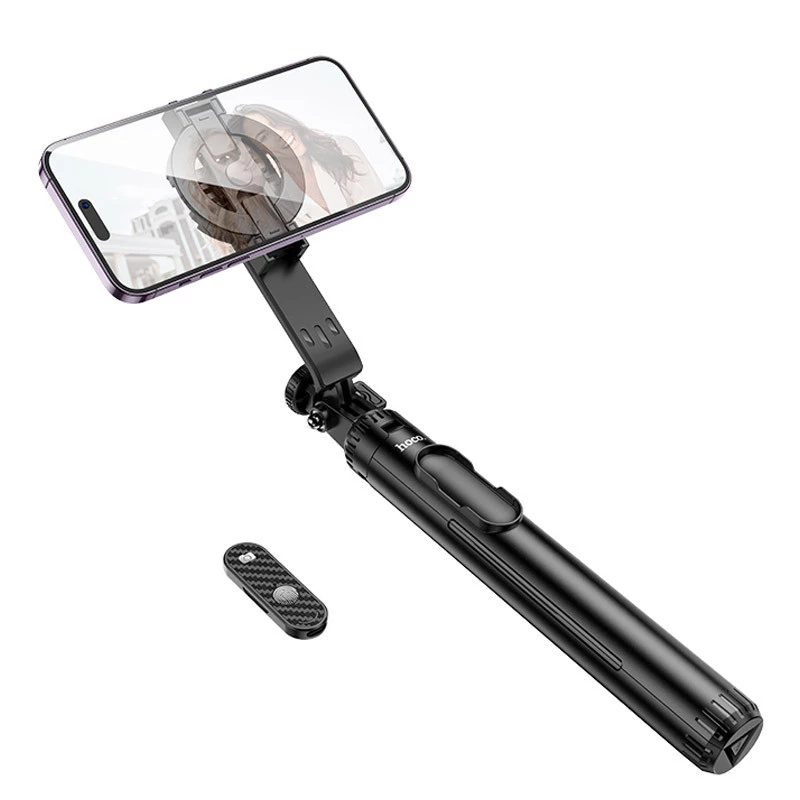 Монопод для селфи Hoco K25 Sherkhan magnetic – Black. Фото 1 из 8