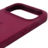 Чехол Silicone Case с закрытым низом для Apple iPhone 17 Pro (6.3") – Бордовый / Maroon. Фото 6 из 7
