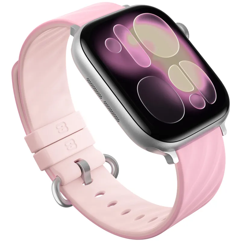 Ремешок BlueO Lollipop Silicone для Apple Watch 42(ser.1-3)/44/45/46/49mm – Pink White. Фото 1 из 1
