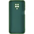 Цветной силиконовый чехол GETMAN с закрытой камерой на Xiaomi Redmi Note 9s / Note 9 Pro / Note 9 Pro Max – Зеленый / Dark green. Фото 8 из 11