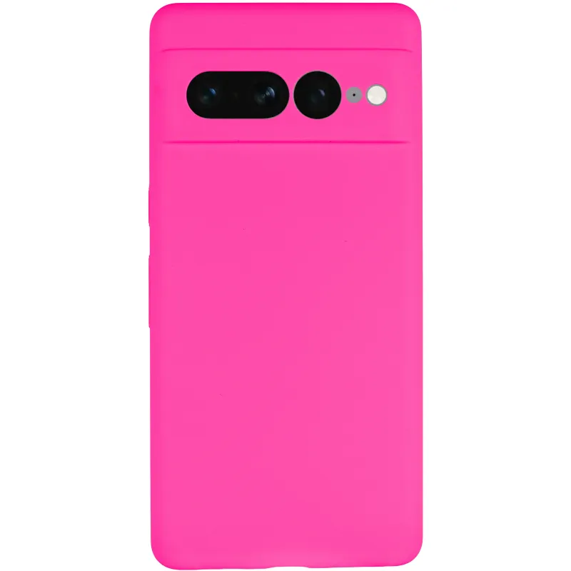 Чохол Silicone Case Lakshmi Premium із закритою камерою для Google Pixel 7 Pro – Рожевий / Barbie pink. Фото 4 з 8