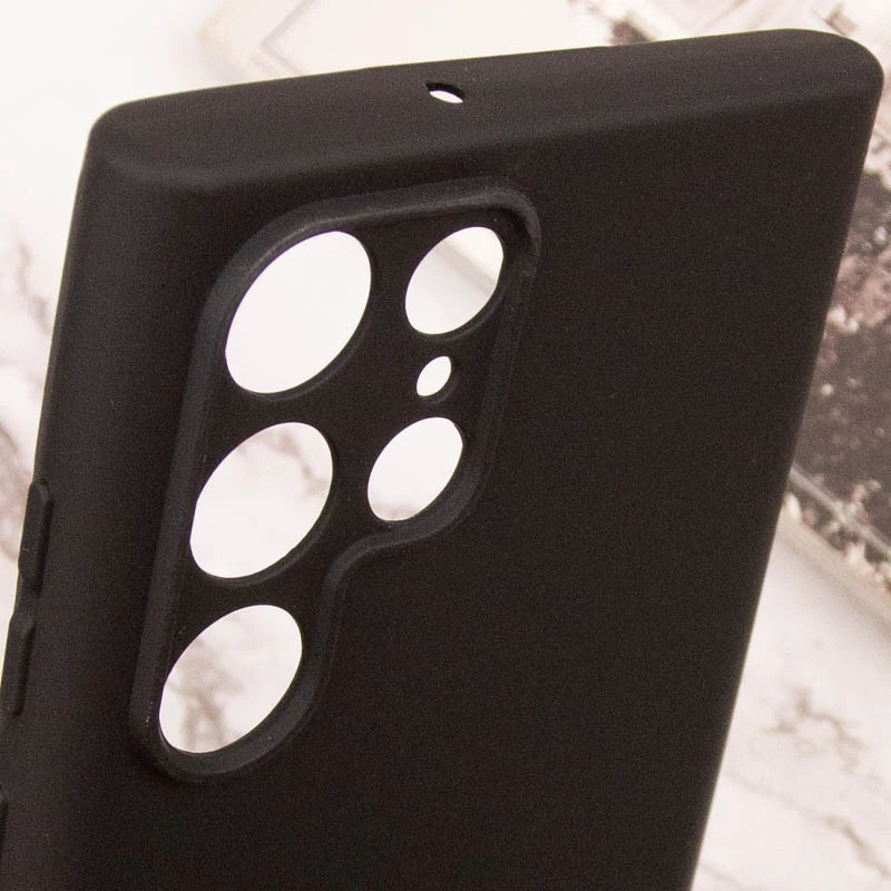 Чохол Silicone Case Lakshmi Plus з закритою камерою на Samsung Galaxy S23 Ultra – Чорний / Black. Фото 6 з 7