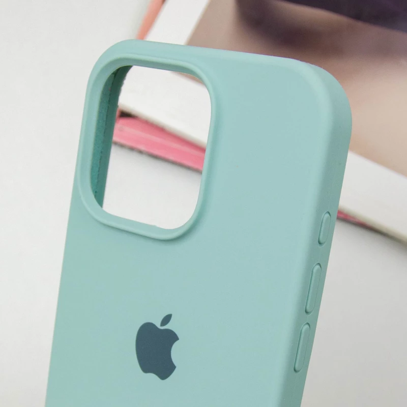 Чехол Silicone Case с закрытым низом для Apple iPhone 15 Pro Max (6.7") – Бирюзовый / Beryl. Фото 4 из 6