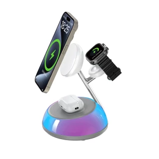 БЗУ WIWU Wi-W036 Aurora 3 in 1 wireless charger фото 1 БЗУ WIWU Wi-W036 Aurora 3 in 1 wireless charger фото 1 из 1