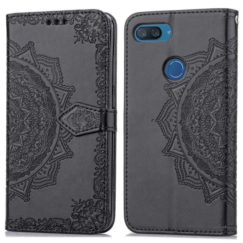 Шкіряний чохол-книжка Art Case з візитницею для Xiaomi Mi 8 Lite / Mi 8 Youth (Mi 8X) – Чорний. Фото 2 з 10