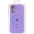 Чохол Silicone Case Full Protective (AA) V2 with MagSafe для Apple iPhone 17 (6.3") – Бузковий / Dasheen. Фото 9 з 13