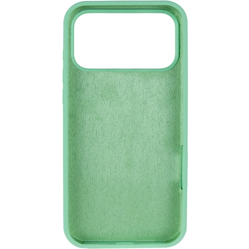Чохол з закритим низом Silicone Case на Apple iPhone 17 Pro Max (6.9") – Зелений / Pistachio. Фото 3 з 5