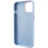Чехол Silicone Case с металлическими кнопками для Apple iPhone 14 (6.1") – Голубой / Cloud Blue. Фото 6 из 9