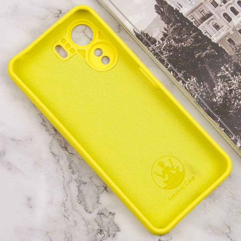Чохол Silicone Case Lakshmi Premium з закритою камерою на Xiaomi Redmi 13C – Жовтий / Yellow. Фото 6 з 15