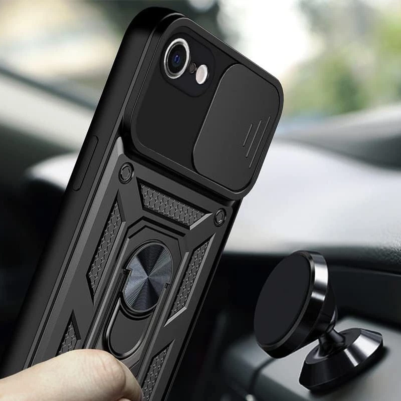 Протиударний чохол Serge Ring з захистом камери на Apple iPhone 7 / 8 (4.7") – Чорний. Фото 3 з 3