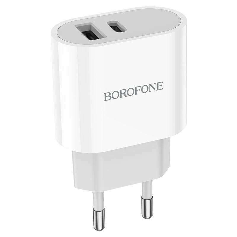 

МЗП Borofone BA62A Wiseacre PD12W (1USB/1Type-C/2.4A) + Type-C to Lightning