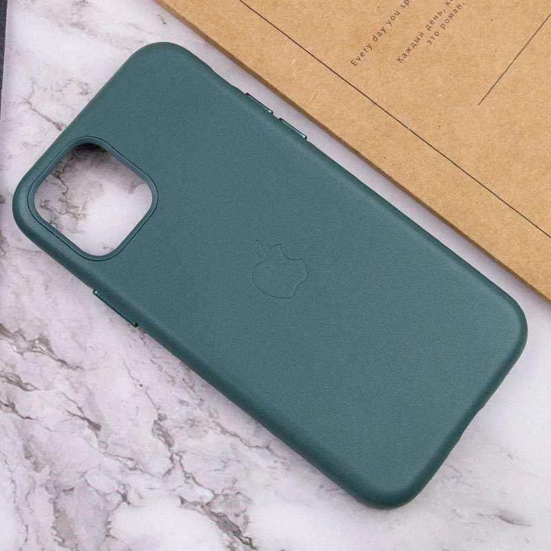Шкіряний чохол Silicone Case Soft на Apple iPhone 11 Pro (5.8") – Pine green. Фото 8 з 9