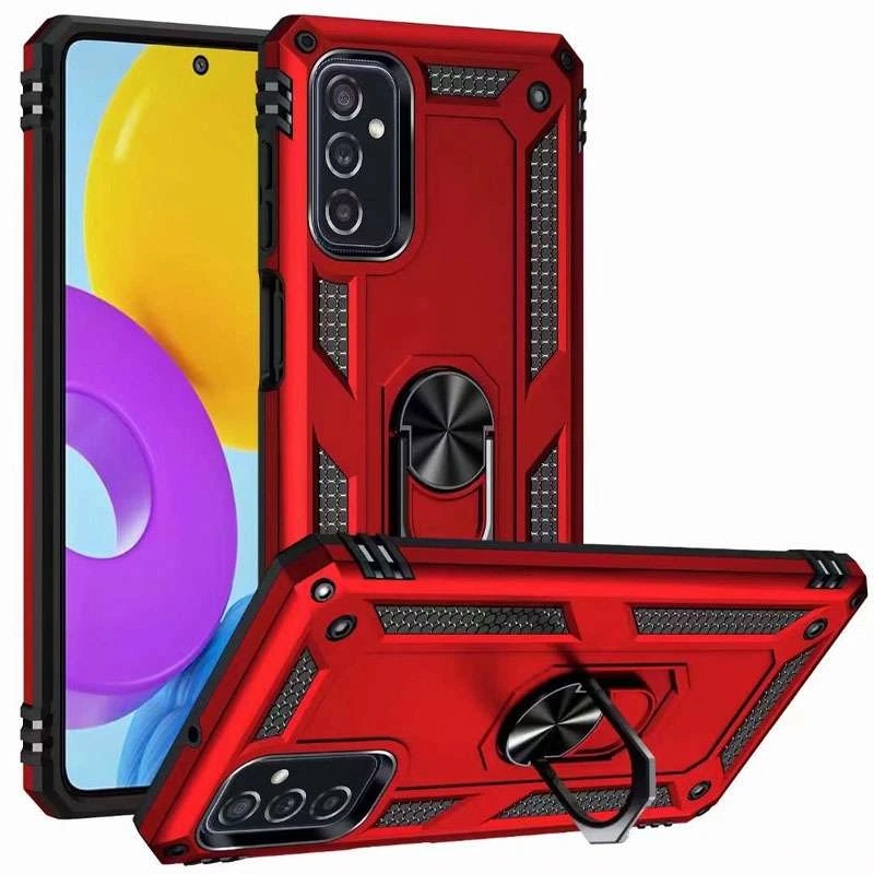 

Протиударний чохол Serge Ring з кільцем на Samsung Galaxy M52 (Червоний)