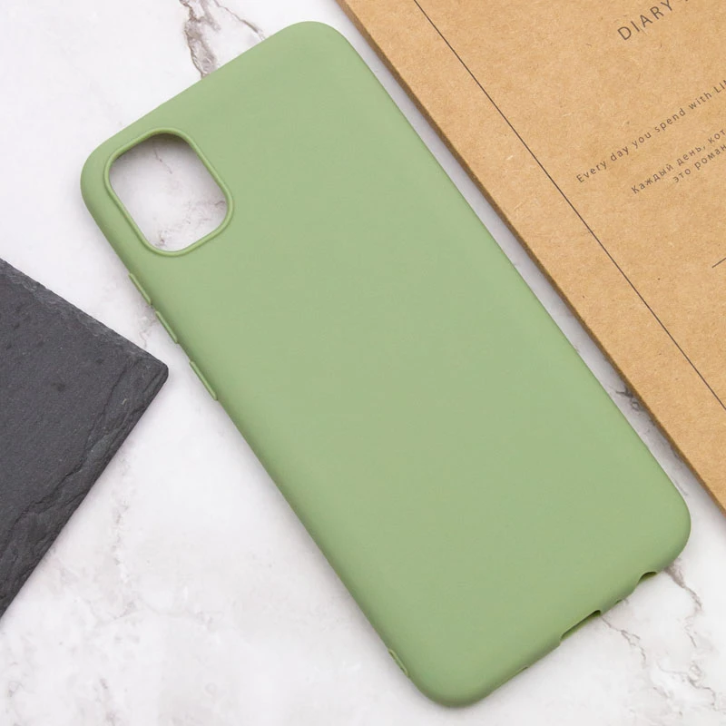 Кольоровий силіконовий чохол на Samsung Galaxy A04e – Фісташковий. Фото 5 з 6