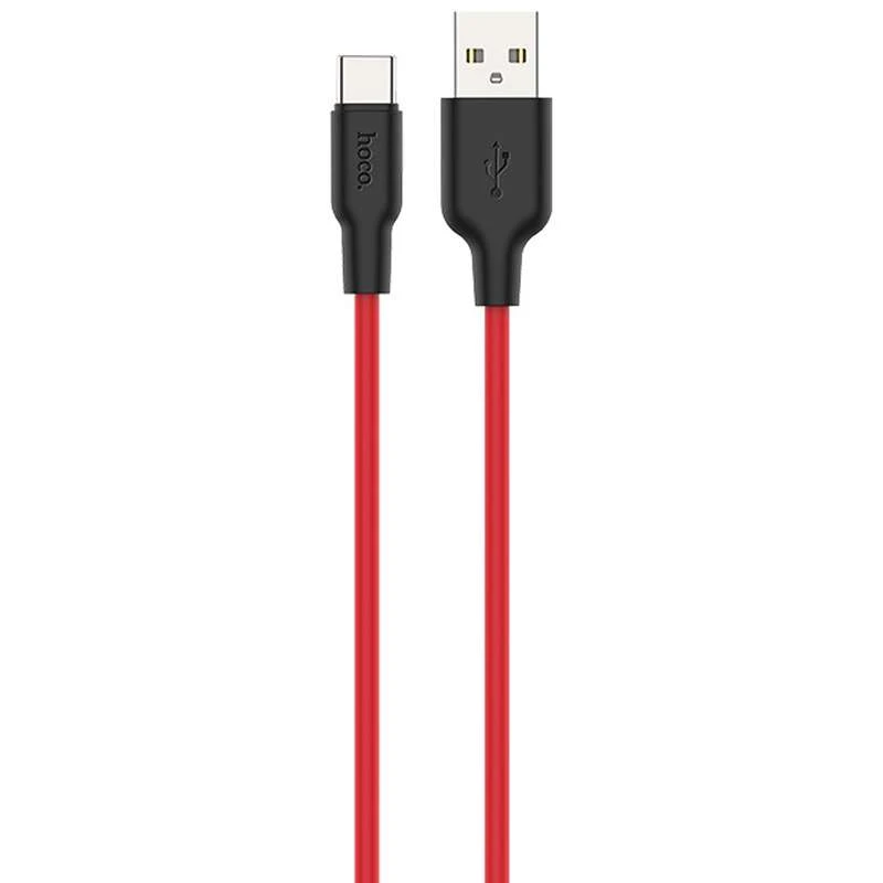 

Дата кабель Hoco X21 Plus Silicone Type-C Cable (1m) (Black / Red)