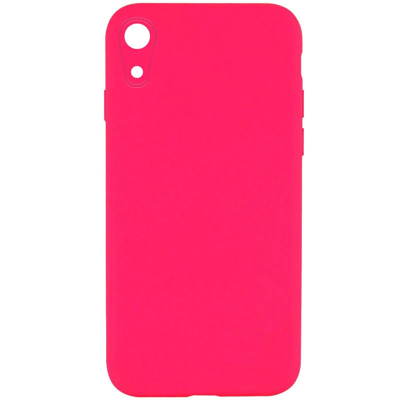 Чохол Silicone Case Square L з захистом камери на Apple iPhone XR (6.1") – Рожевий / Barbie pink. Фото 1 з 1