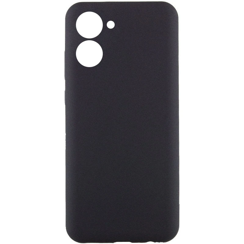 Чехол Silicone Case Lakshmi Premium з закритою камерою на Realme C33 – Черный / Black. Фото 1 из 3