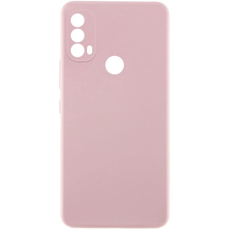 Чехол Silicone Case Lakshmi Premium з закритою камерою на Motorola Moto E40 – Розовый / Pink Sand. Фото 1 из 3