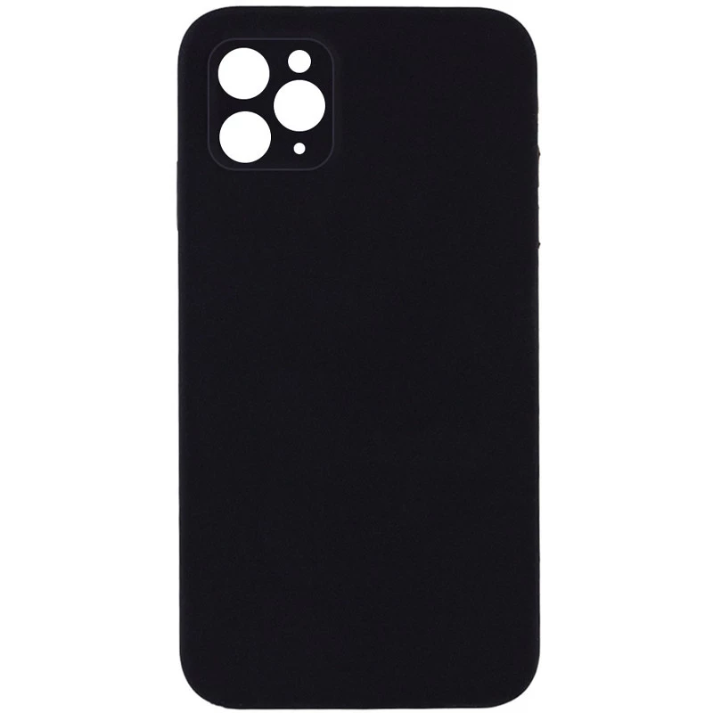 

Чехол Silicone Case Square L с защитой камеры для Apple iPhone 11 Pro (5.8") (Черный / Black), Чорний / black