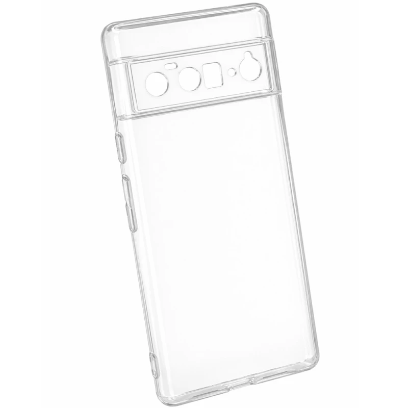 Ультратонкий силиконовый чехол 1,5 мм с защитой камеры для Google Pixel 6 Pro – Бесцветный (прозрачный). Фото 2 из 3