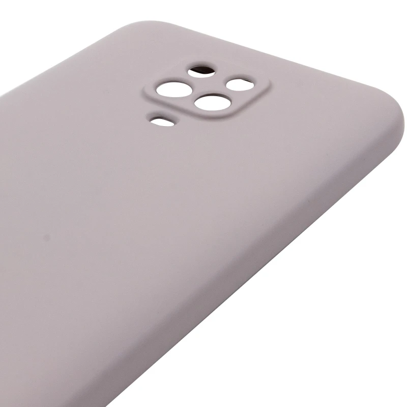 Цветной силиконовый чехол GETMAN с закрытой камерой на Xiaomi Redmi Note 9s / Note 9 Pro / Note 9 Pro Max – Серый / Lavender. Фото 5 из 6