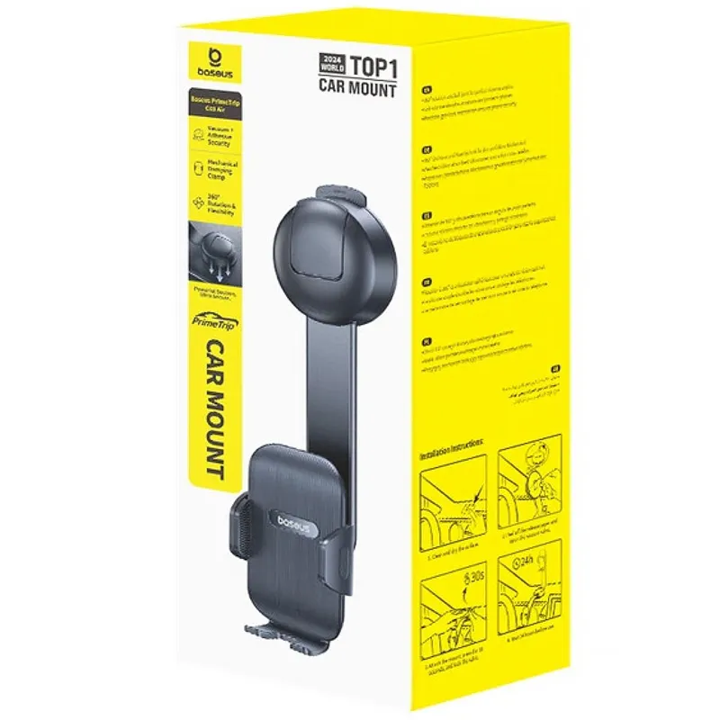 Автотримач Baseus PrimeTrip C03 Air with suction base (C0013C) – Cosmic Black. Фото 2 з 2