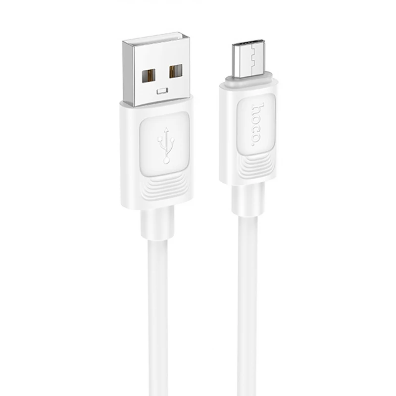 Дата кабель Hoco X122 Benefit USB to MicroUSB 2.4A (1m) – White. Фото 1 з 4
