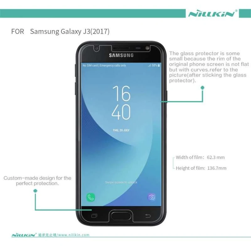 Захисна плівка Nillkin Crystal на Samsung J330 Galaxy J3 (2017) фото 4 з 4