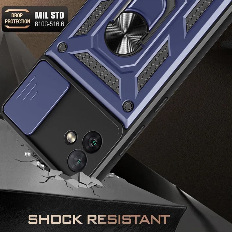 Протиударний чохол Serge Ring з захистом камери на Samsung Galaxy A06 – Синій. Фото 2 з 6