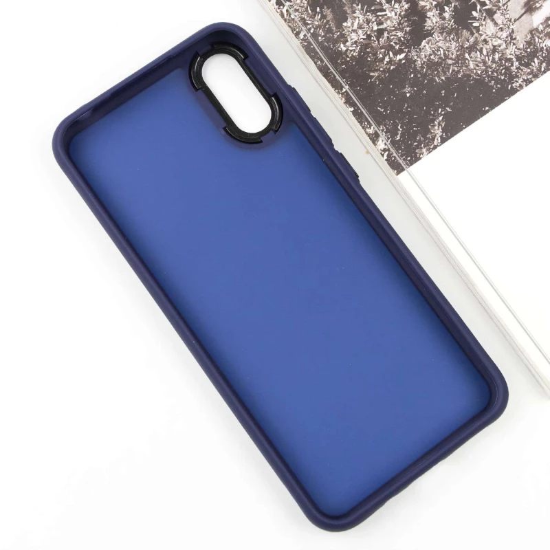 Чехол TPU+PC Lyon Frosted на Oppo A60 – Синий / Navy Blue. Фото 3 из 6