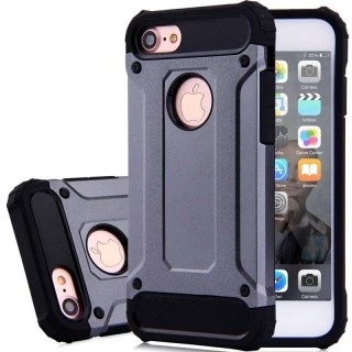 Противоударный чехол с усиленными углами Immortal для Apple iPhone 7 / 8 (4.7") — Металл / Gun Metal