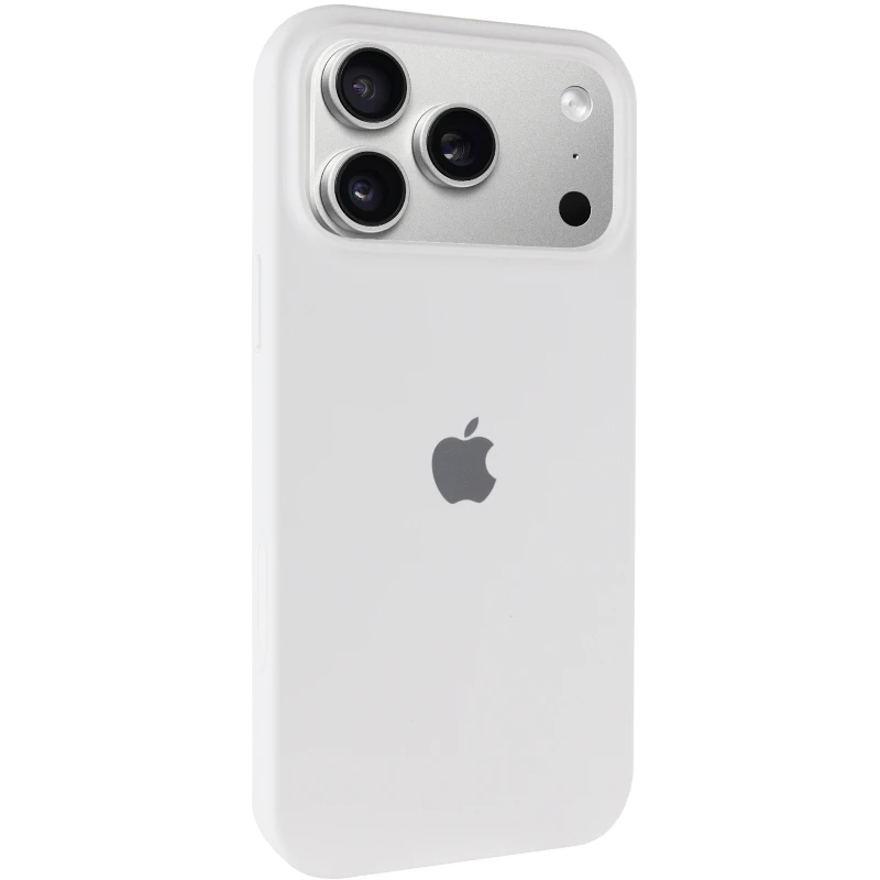 Чохол Silicone Case з закритим низом на Apple iPhone 17 Pro (6.3") – Білий / White. Фото 2 з 6