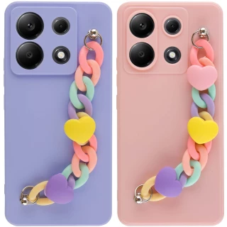 Чохол Heart з ланцюгом на Xiaomi Poco X6