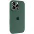 Чехол Silicone Case с защитой камеры для Apple iPhone 16 Pro Max – Зеленый / Pine green. Фото 2 из 6