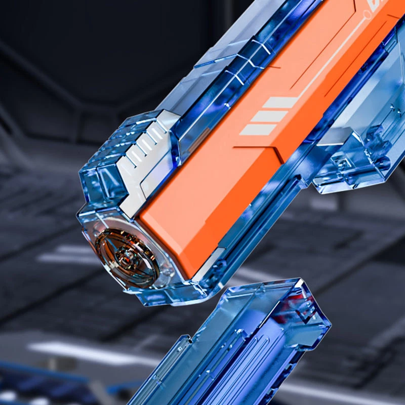 Водяний акумуляторний пістолет Water Gun 66-35 (500ml) with lithium battery – Blue / Orange. Фото 4 з 8