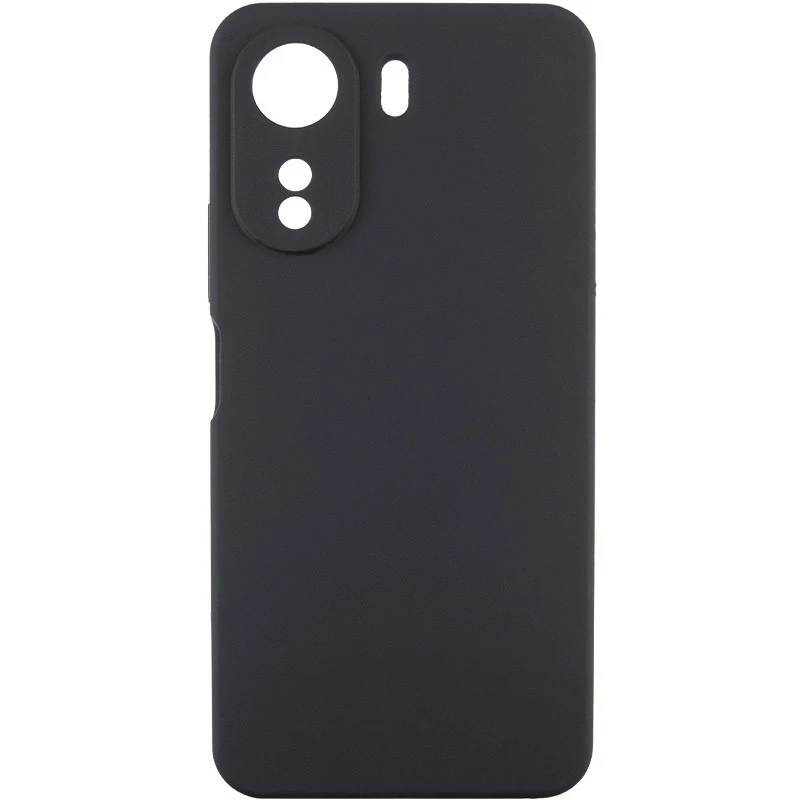 Чохол Silicone Case Lakshmi Plus з закритою камерою на Xiaomi Redmi 13C – Чорний / Black. Фото 1 з 10