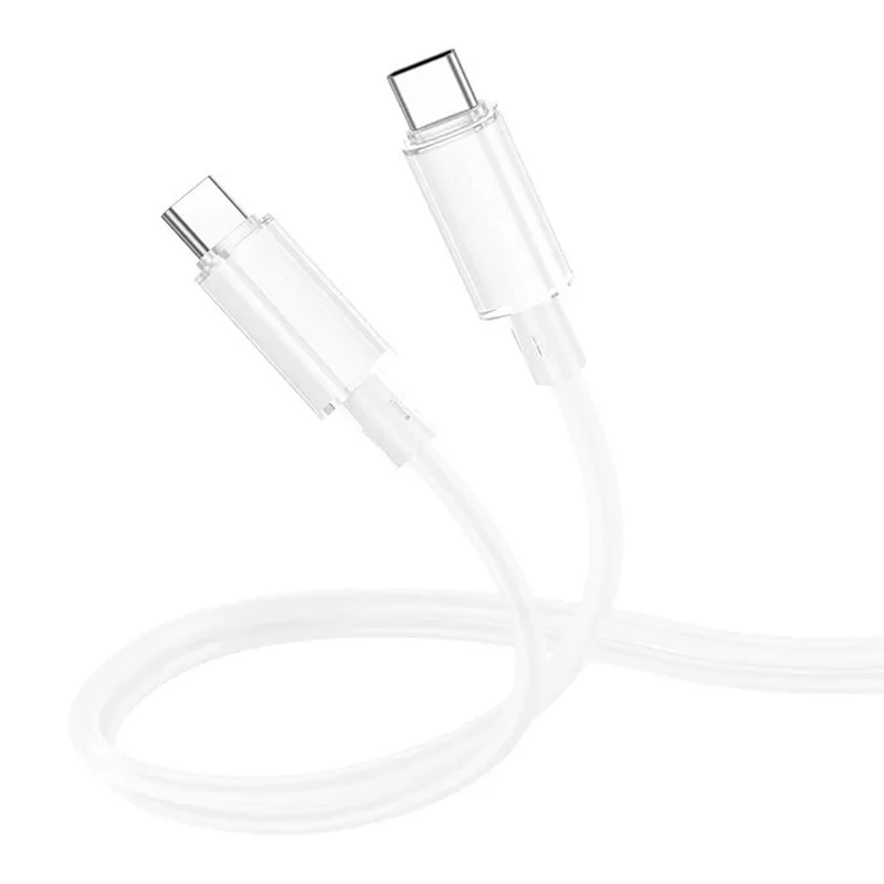 Дата кабель Borofone BX112 Lemon Type-C to Type-C 60W (1m) – White. Фото 2 з 5