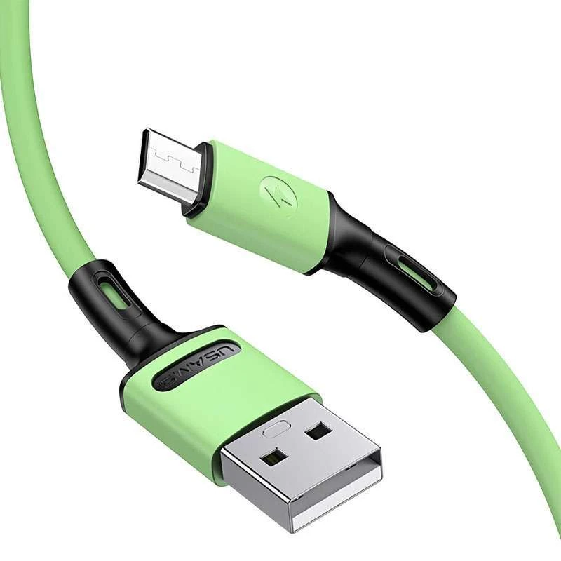 

Дата кабель USAMS US-SJ435 U52 USB to MicroUSB (1m) (Зеленый), Зелений