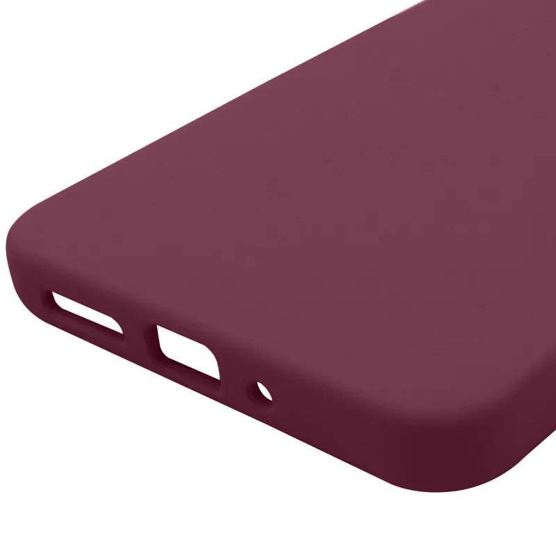Чохол Silicone Case Lakshmi Premium із закритою камерою для Xiaomi Redmi 13C – Бордовий / Plum. Фото 6 з 6