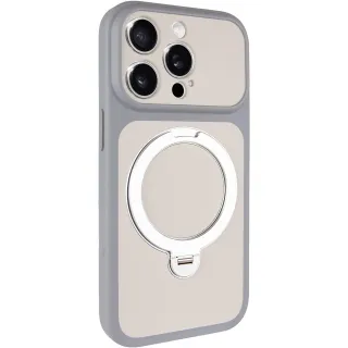Чохол Ummi Full Camera with Magnetic Fit HQ Ring для Apple iPhone 16 Pro — Grey