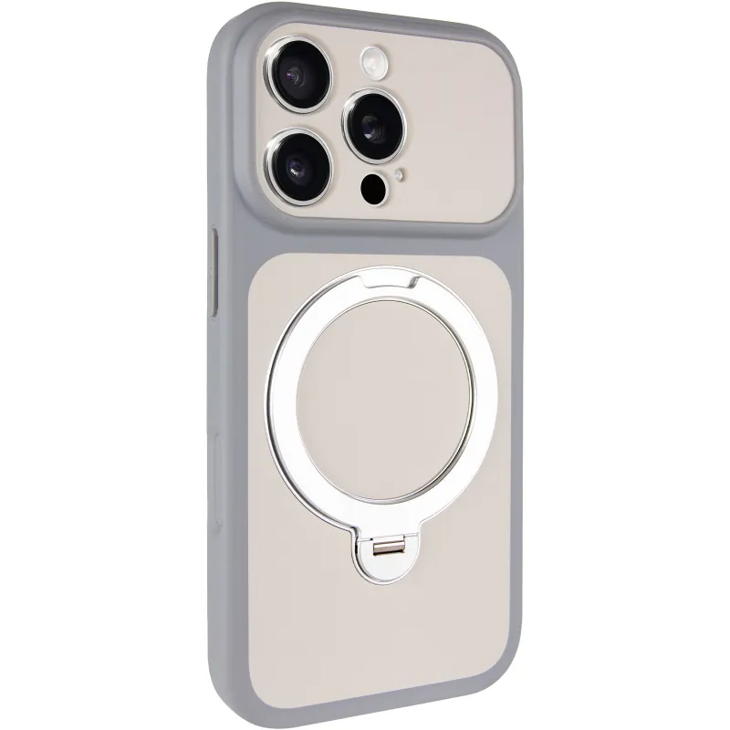 Чохол Ummi Full Camera with Magnetic Fit HQ Ring для Apple iPhone 16 Pro Max – Grey. Фото 1 з 7