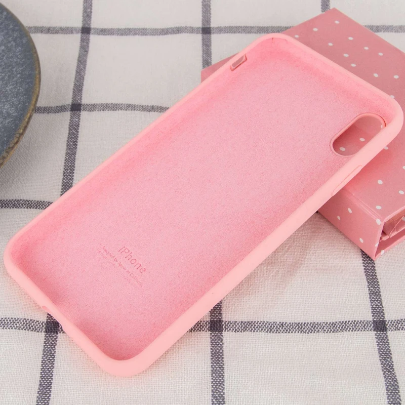 Чохол Silicone Case з закритим низом на Apple iPhone XR (6.1") – Рожевий / Pink. Фото 3 з 3